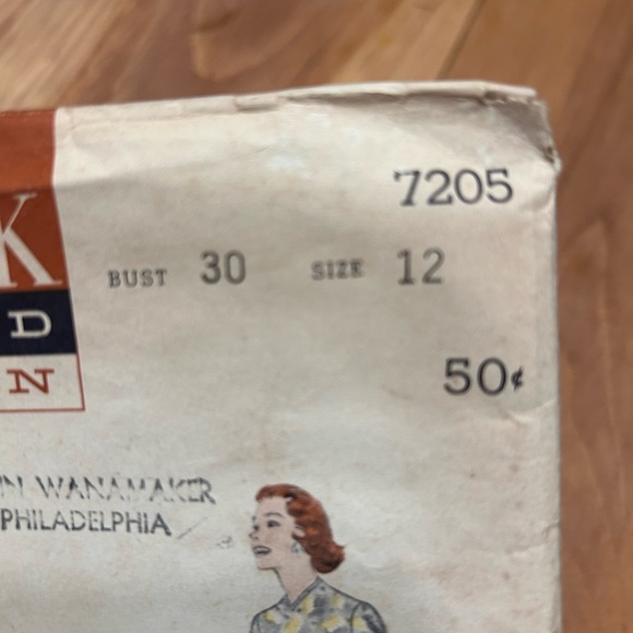 1950s Vintage Butterick Printed Pattern dress Illustrations. Size 12. - Picture 2 of 5